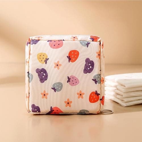 Period Pouch Portable Zipper Pouch Tampon Pad Sanitary Storage Holder — view 2