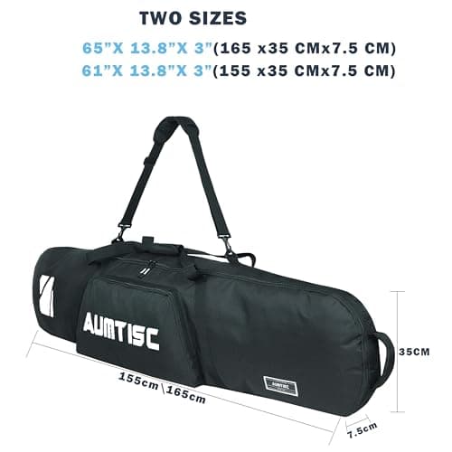 AUMTISC Snowboard & Ski Storage Bag - Padded, Travel, Padded Ski & Snowboard Gear Bag - Blue, 155 cm — view 2