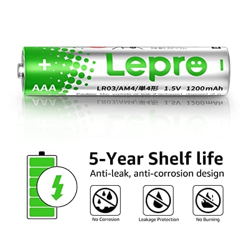 Lepro AAA Alkaline Batteries 12 Pack, 1200mAh Triple A Battery Long Lasting — view 3