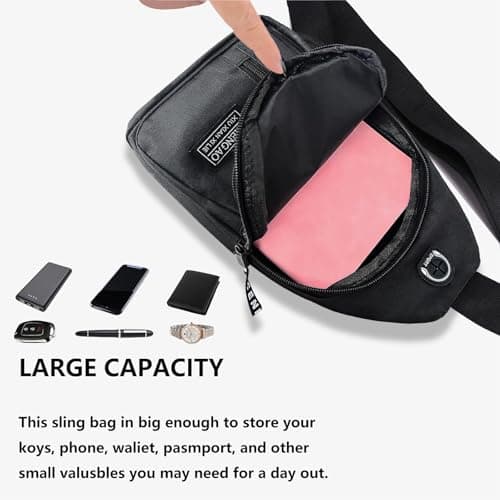 BAOWUABJ Sling Bags for Men Crossbody Lightweight Anti-Theft Chest Bag — view 5