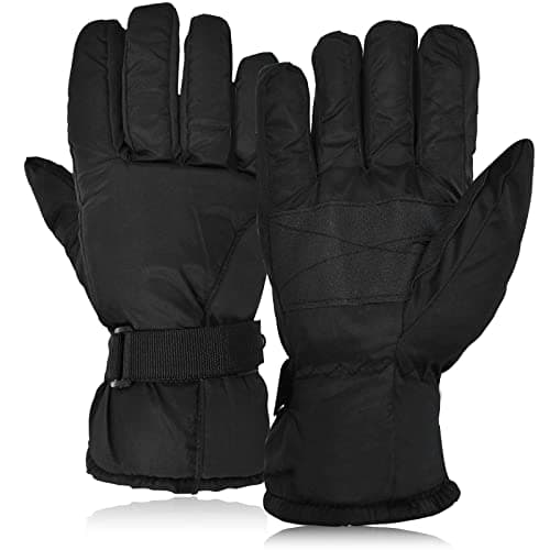 Eclove Ski Gloves, Extreme Waterproof Gloves, Winter Warm Snow Glove Waterproof Windproof Breathable Warm Glovers Wrist Straps Unisex, for Ski, Riding Snowboard Mountaineering Winter Outdoor Sports