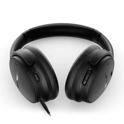 Bose QuietComfort Wireless Noise Cancelling Headphones, Bluetooth Over Ear Headphones with Up To 24 Hours of Battery Life, Black — view 4