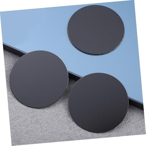 Operitacx 20pcs Black Ultra-thin Iron Magnetic Metal Plates for Phone Holder Car Accessories Self-adhesive Design for Car Phone Mount — view 5
