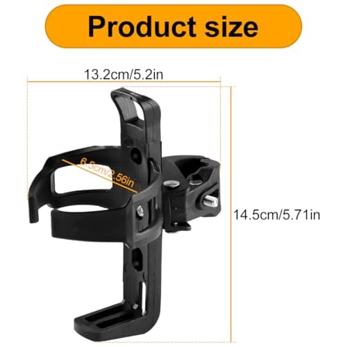 360 Degree Rotatable Bike Water Bottle Cage Quick Release Drink Holder — view 2