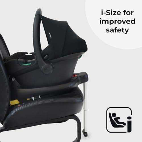 My Babiie MBCS02 i-Size Baby Car Seat - 40-87cm (Birth to 15 Months Approx.), R129, Group 0+, Lightweight Infant Carrier, Large Canopy, Newborn Insert, Adjustable Headrest - Black — view 3