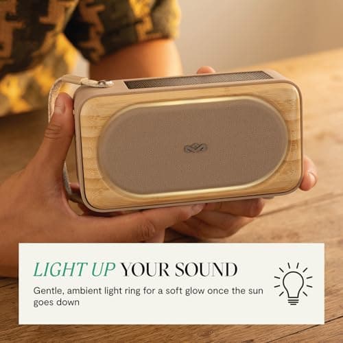 House of Marley Roots Solar Bluetooth Speaker - Small Portable, Cream — view 6
