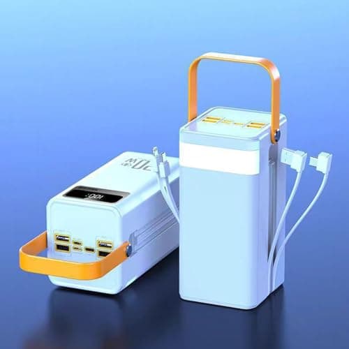 Solar Powers Bank 50000mah - 120w Portable Charger Fast Charging Powers Bank With Built-in Cables, Outdoor Solar Survival Charger, For Camping, Hiking, Travel,Backpack Gear, For Smart Devices — view 5