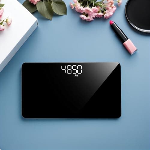 Rechargeable Travel Weight Scale and 4 Sensors with Mirror Surface — view 6