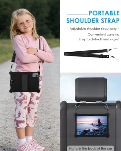 KATUMO Universal Silicone 10.1 inch Tablet Case, Black — view 3
