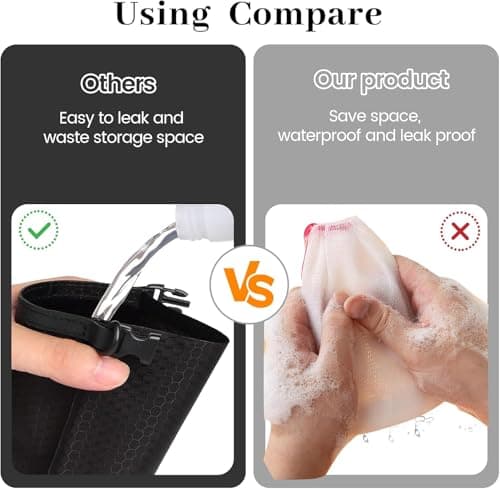 Yxelydriail 2Pcs Travel Soap Case Bag, Waterproof Leakproof Soap Bar Bag — view 3
