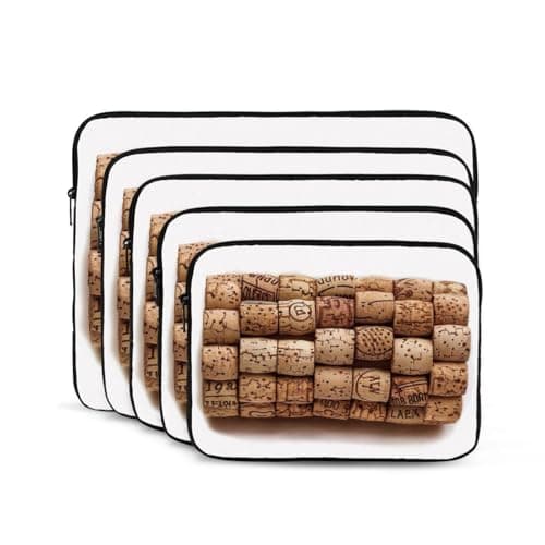 Wine cork Print Laptop Sleeve, Compact Portable Protection for 17 inch Devices, Pad Tablet, Work, Travel & Office Use — view 2