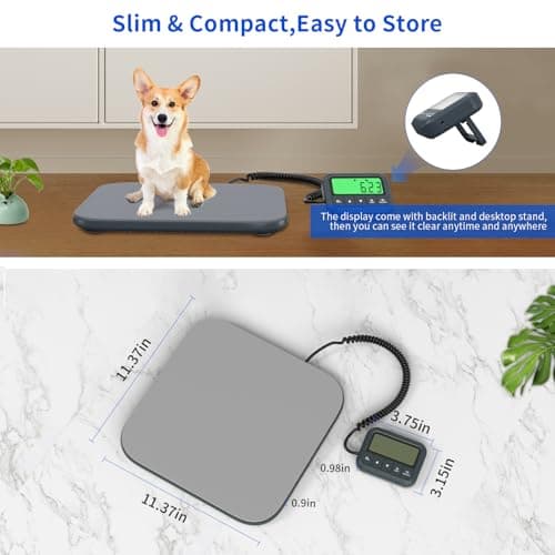 UNIWEIGH Shipping Scale,440lb/0.35oz Postal Scales with Hold/Tare/Count — view 3