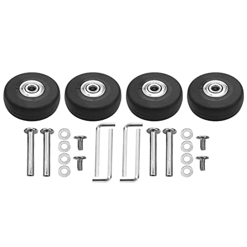 Tagtight Suitcase 50 x 15 mm Replacement Wheels for Suitcase Replacement Wheels, Universal Luggage Suitcase Replacement Wheels, Rubber Swivel Castors Suitcase Wheels Replacement Wheels for Luggage