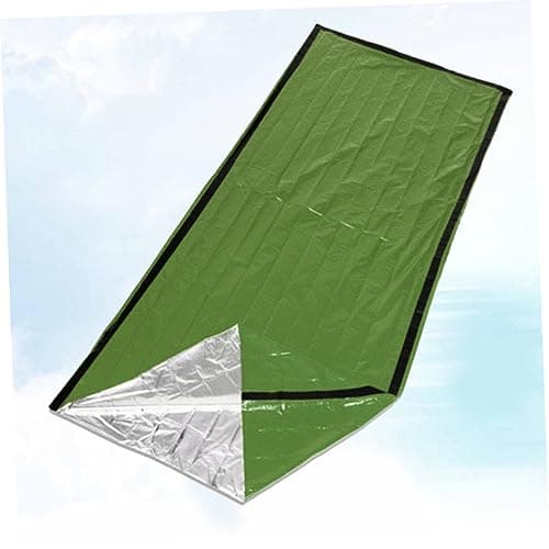 iplusmile Thermal Sleeping Blanket Pe Aluminum Film Survival Travel Bag for Outdoor Activities and Expeditions, Easy to Carry Anti-cold Sleeping Blanket Keeps Warm for Winter and Autumn — view 2