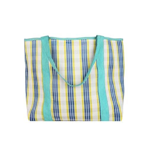 Talking Tables Large Strong Tote Bag - Water Resistant Travel Tote Bag - Resusable Eco Shopping Bag with Fish Design for Beach, Food Shops Picnics and Daily Carry Lightweight 39cm x 46.5cm — view 2