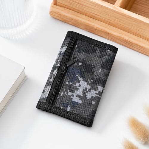 Camouflage Wallet, Tri Fold Wallet, Men's Compact Travel Card Holder — view 5