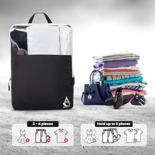 Aerolite Packing Cubes for Suitcases with Digital Luggage Scale and TSA Padlock, 6-pieces Expandable Travel Luggage Packing Organizers With Accessories Ultra Lightweight — view 5