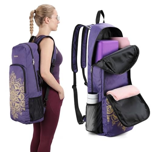 Gonex Yoga Mat Bag Convertible Backpack Blocks Carrier Wet Pocket
