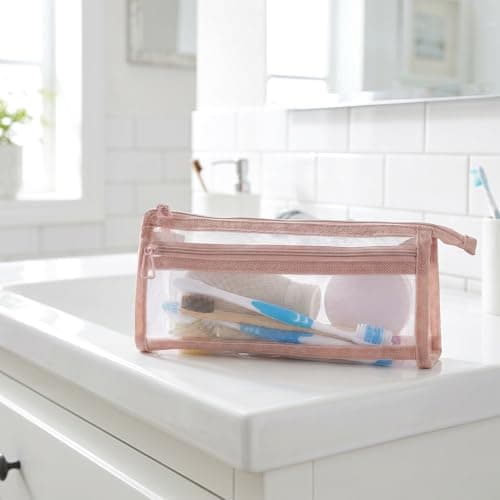 Elegaperma 4 Pcs Small Mesh Wash Bag Toiletries for Travel,Office,Home — view 6