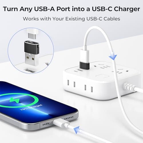 BASESAILOR USB to USB C Adapter,USBC Female to USB A Male Adapter 3Pack — view 2