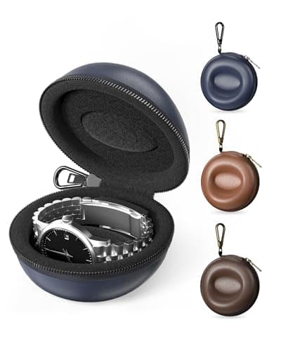 ProCase Single Watch Travel Case with Carabiner Clip, EVA Hard Shell
