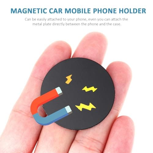 Abaodam Magnetic Phone Plate 20-Pack 40mm Ultra-Thin Iron Discs Self-Adhesive for Car Dashboard & Vent Mounts Compatible with All Phone Holders — view 3