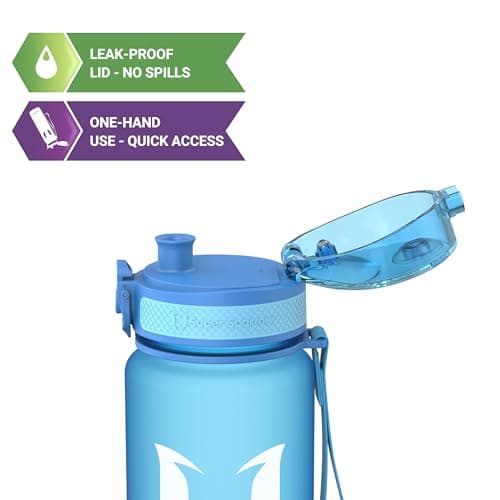 Super Sparrow Sports Water Bottle - 500ml - Non-Toxic BPA Free & Eco-Friendly Tritan Co-Polyester Plastic - For Running, Gym, Yoga, Outdoors and Camping — view 2