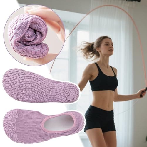 Barefoot Shoes, Treadmill Shoes, Women's Treadmill Shoes, Lightweight Socks, Comfortable Indoor Shoes, Comfortable for Travel and Dancing, Lavender, 5 UK — view 4