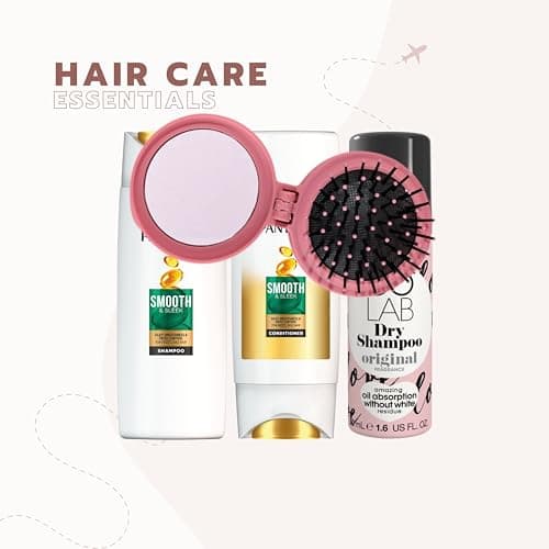 Fabylz Mart Travel Size Toiletries Essentials Women Mini Set Miniature for Vacation, Holidays, Hospital Maternity | Clear Travelling Bag | Airport Security Approved — view 3