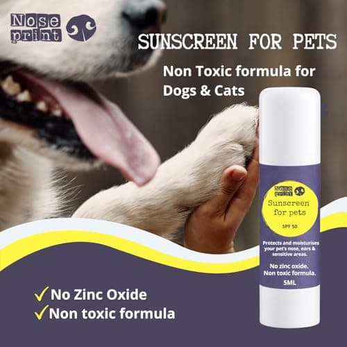 Travel size 5ML Pet Sunscreen Stick SPF 50 Pack for Dogs & Cats 5ml | Non-Toxic Zinc Oxide Free Sun Balm for Nose, Ears & Sensitive Skin | Water Resistant Sun Protection for Pets — view 3