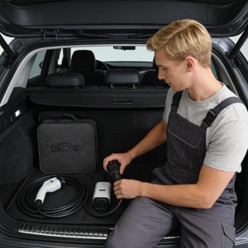 Car Charger Storage Box for EV Cable Waterproof Charging Cables Bags — view 2