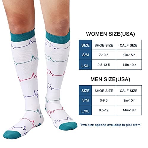 DRESHOW Compression Socks For Men & Women Best Support for Athletic Running Flight Travel Cycling — view 4