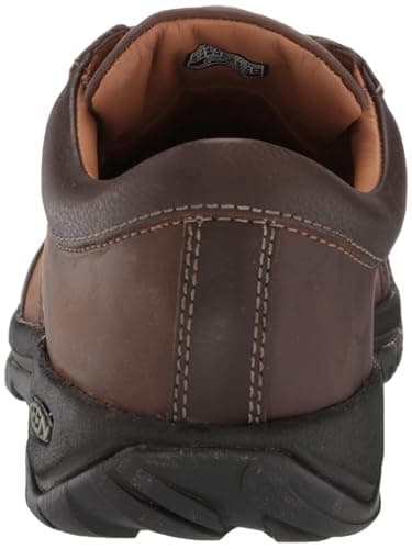 KEEN Men's Austin Low Height Leather Oxfords, Chocolate Brown, 9 — view 5