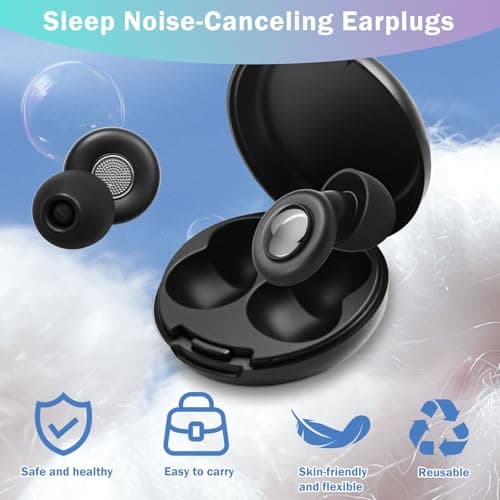 Ear Plugs for Sleep Noise 52dB Cancelling Earplugs with 6 Tips S/M/L — view 5