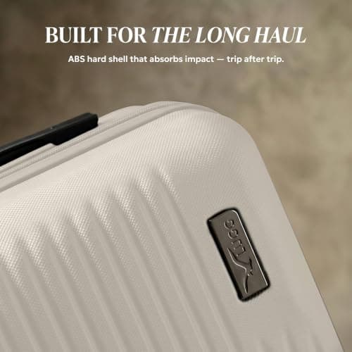 LUGG Vacay 32 Inch Suitcase, ABS Hard Shell Luggage with TSA Indent Lock, Aluminium Trolley Handle, 360° Spinner Wheels, Water-Resistant & Durable, Airline Compatible (86 x 31 x 58cm)-1 Year Warranty — view 3