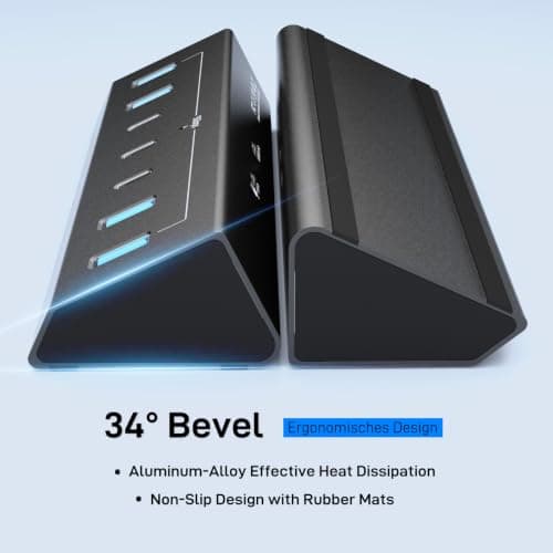 Xiaobi USB C Hub 7 Ports USB 3.0 Hub with 4*USB-A&3*USB-C (120cm) — view 5