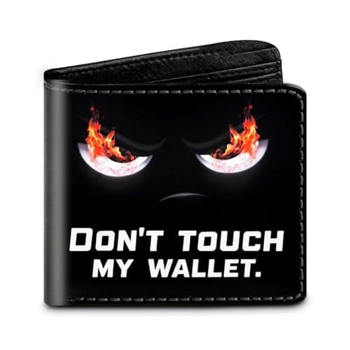 Nhemeylp Kids Wallet, Theft-Proof Boys Wallet, Kids Wallets for Boys, PU Leather RFID Blocking Card Holder, Secure Money Organizer for School Travel, Gift for Children Toddlers (Black)
