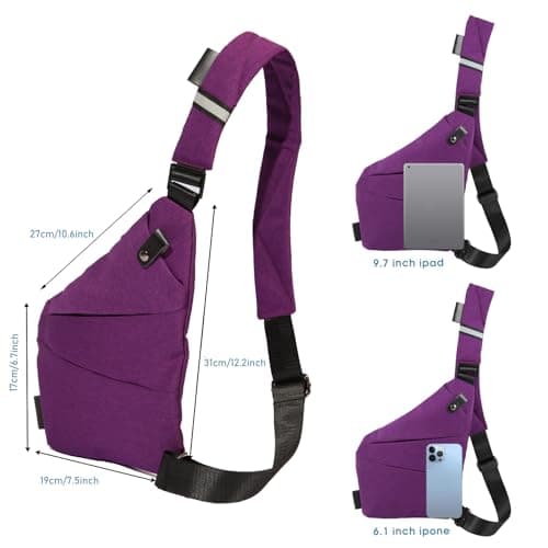 Ovecat Unisex Anti Theft Sash Sling Crossbody Bag — view 4