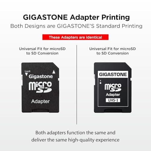 GIGASTONE Micro SD Card 32GB 10-Pack with 2x SD Adapter + 4x Mini-case, Full HD Video, Surveillance Security Cam Action Camera Drone, 90MB/s Micro SDHC UHS-I U1 C10 Class 10 — view 2