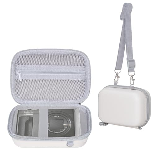 Leayjeen Case Compatible with GREENKINDER Kids Camera Instant Print, with Shoulder Strap and Handle, Christmas Birthday Toddler Boys Gifts for Girls(Case Only) White