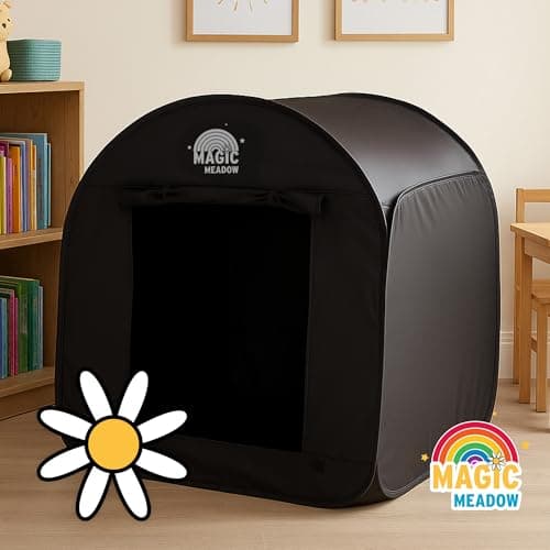 MagicMeadow Sensory Large Pop-Up Blackout Tent | 120cm x 120cm x 120cm — view 4