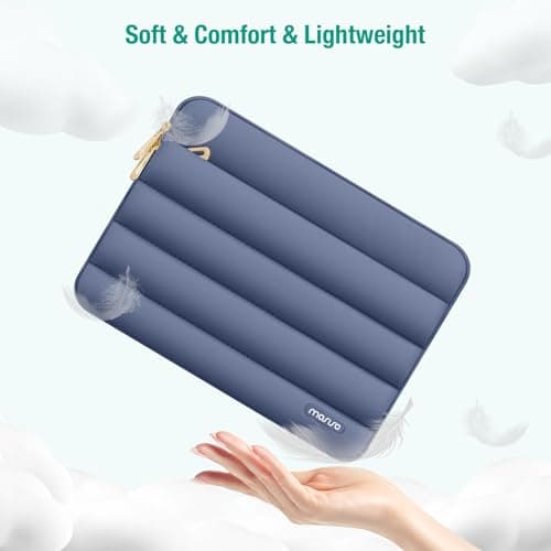 MOSISO 13.3 inch Laptop Case Puffy Sleeve with Small Bag, Lavender Gray — view 6