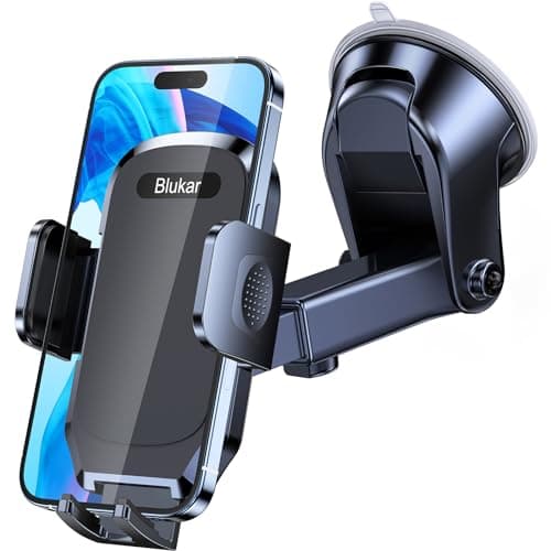Blukar Car Phone Holder, Adjustable Car Phone Mount Cradle 360° Rotation