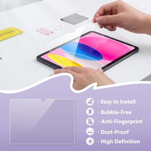 ProCase Smart Case+Screen Protector for iPad (A16) 11/10th Gen, Purple — view 4
