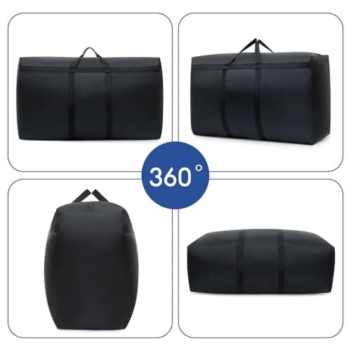 100L Large Storage Bag, Extra Large Moving Bag with Zips — view 3