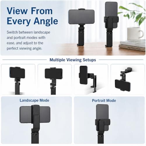 1 PC Airplane Phone Holder, Foldable 360° Rotatable Travel Phone Stand — view 4