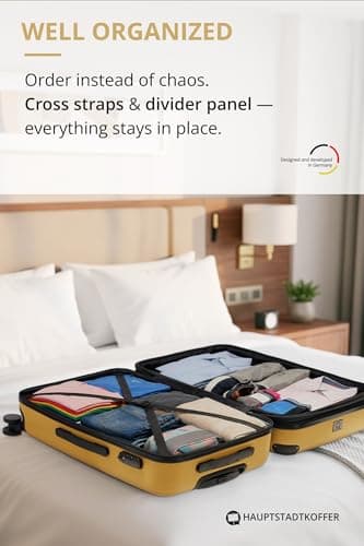 Hauptstadtkoffer Spree – Medium Hardshell Suitcase, TSA Lock, 4 Wheels, Trolley Luggage, Rolling Suitcase, Travel Case with Expandable Capacity, 65 cm, 74 Liters, Autumn Gold — view 5