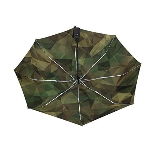 Mnsruu Compact Travel Umbrella Military Camouflage Auto Open Close Umbrella Windproof Anti-UV — view 4