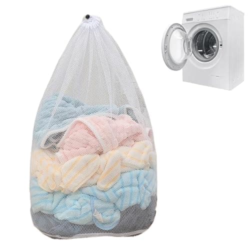 Mesh Laundry Bag 50 x 70 cm, Reusable Laundry Bags for Delicates