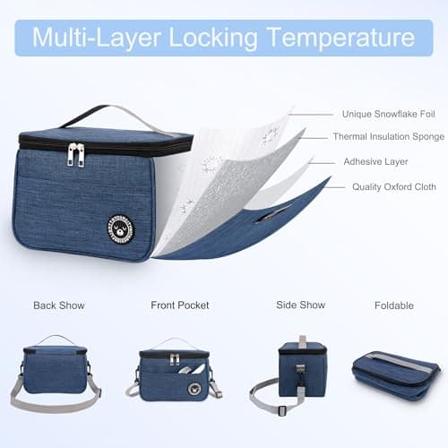 BEHONA 6.4L Insulated Lunch Bag, Cool Bag, Foldable Cooler Bag, Picnic Bag — view 5
